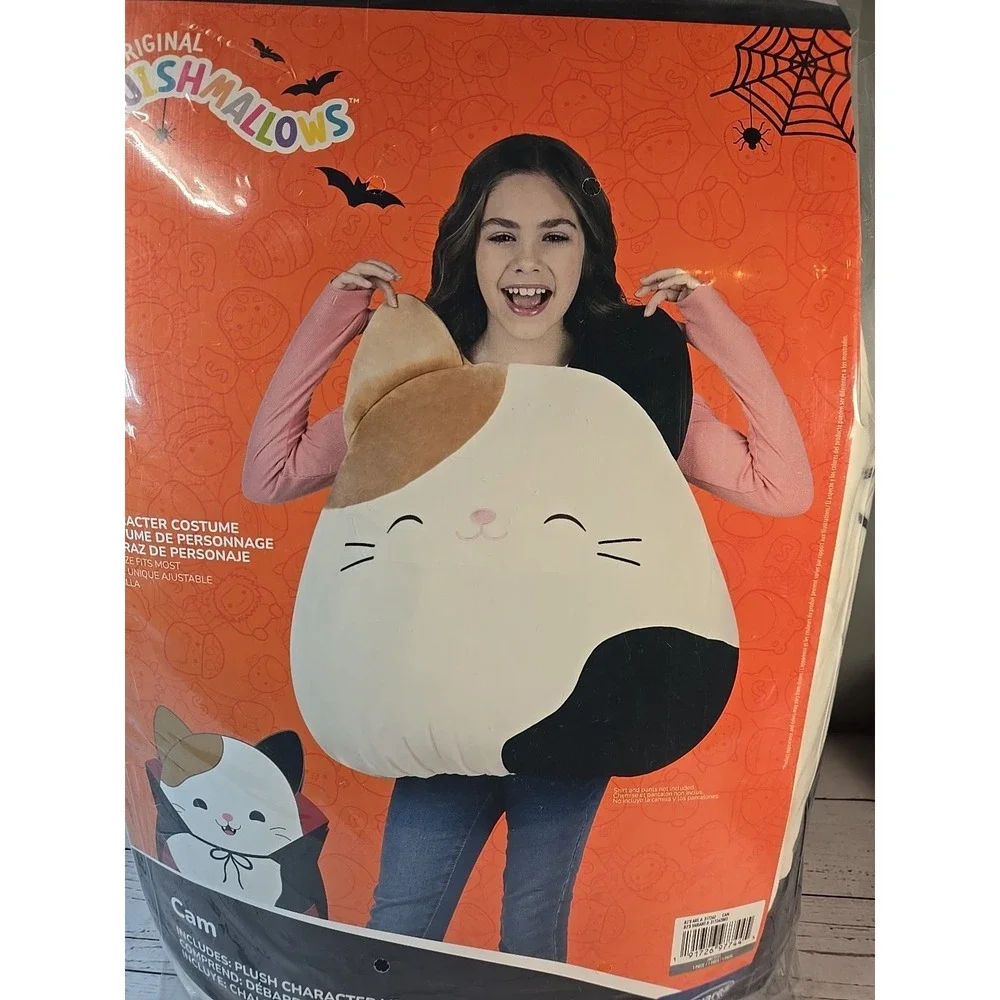 Squishmallow Cam Cat Costume - Kids Age 6+ One Size Fits Most * New *
